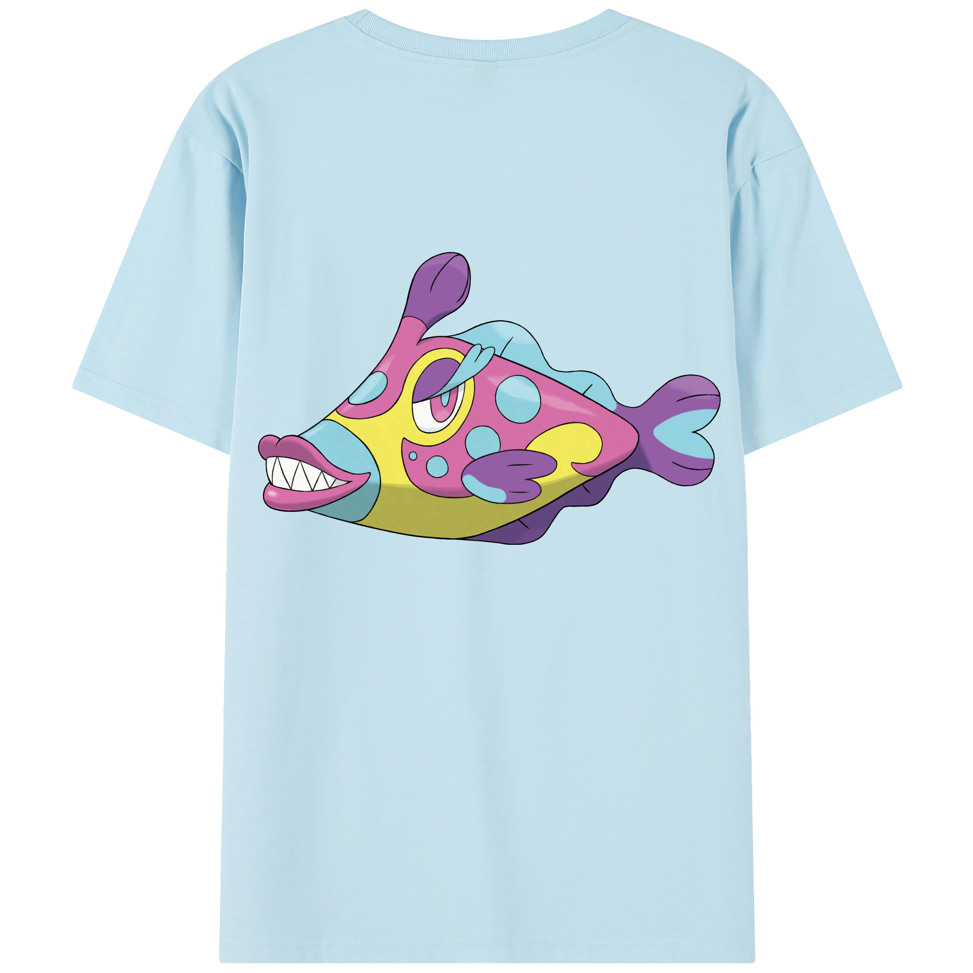 （画像用） ポケットモンスター Pokémon 綿100％半袖Tシャツ（背面プリント）